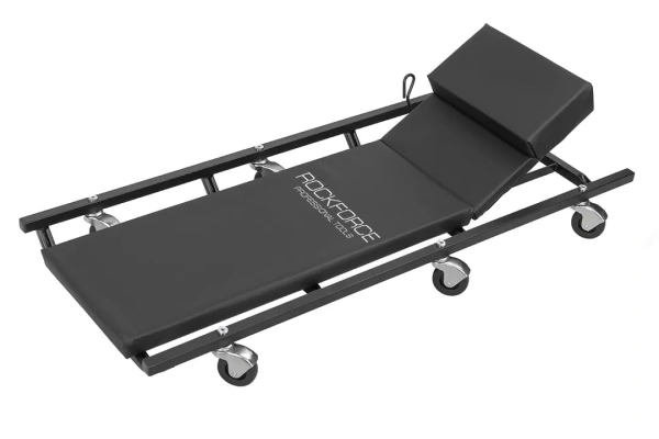 Лежак подкатной на 6-ти колесах с регулируемым подголовником (425х125мм)