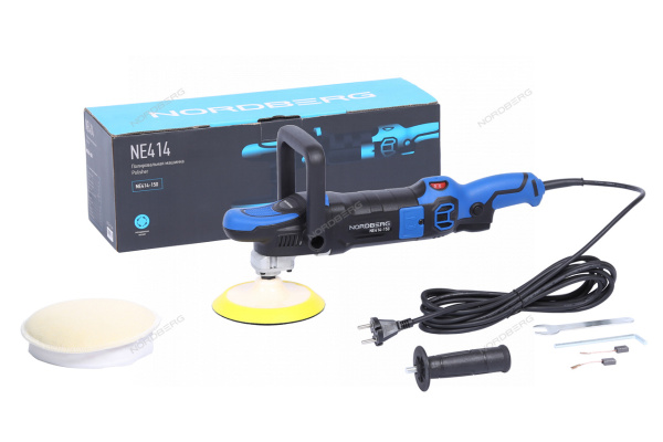 Полировальная машинка NORDBERG NE414-150 (диск 150 мм, 450-1950 об/мин, 1200 Вт)