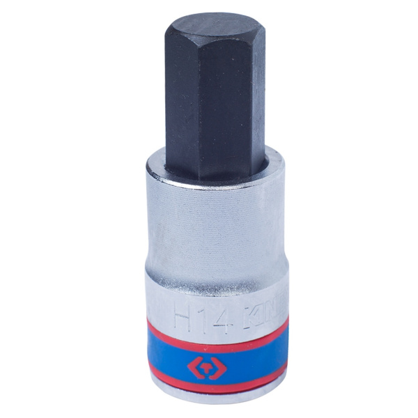 Насадка (бита) торцевая 1/2", HEX, 14 мм, L = 60 мм KING TONY 402514