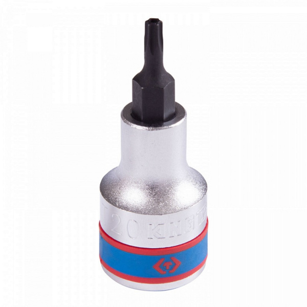 Насадка (бита) торцевая KING TONY 4027**, 1/2", Torx, T20-60, L = 60 мм, с отверстием