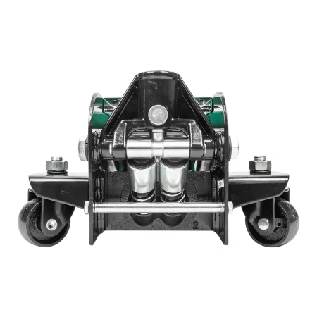 Домкрат подкатной гидравлический двухпоршневой 3т низкопрофильный с прорезиненной накладкой на рукоятке (h min 80мм, h max 508мм)