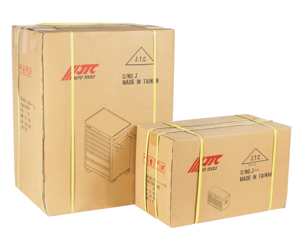 Тележка инструментальная JTC 3931 с ящиком JTC 3011 (7 секций)