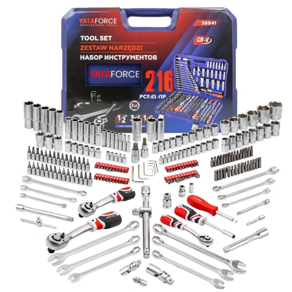 Набор инструментов 216пр. 1/4''3/8''1/2''6pt