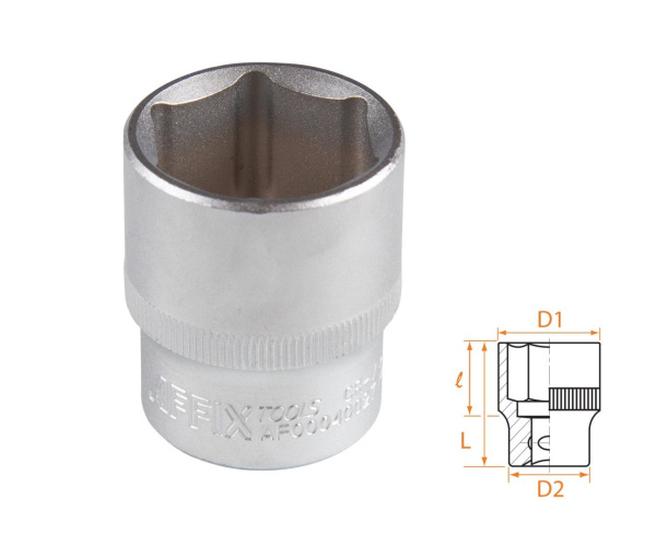 Головка торцевая стандартная шестигранная 1/2" 27 мм AFFIX AF00040027