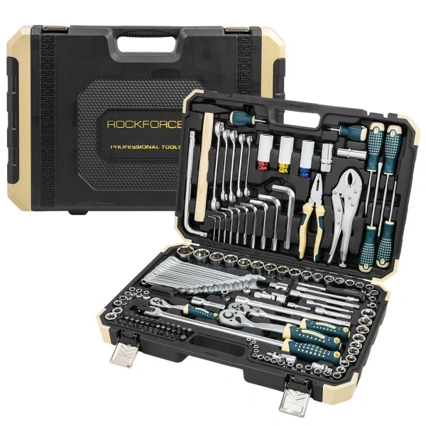 Набор инструментов 142+6пр. 1/4'', 3/8'', 1/2''(6гр.)