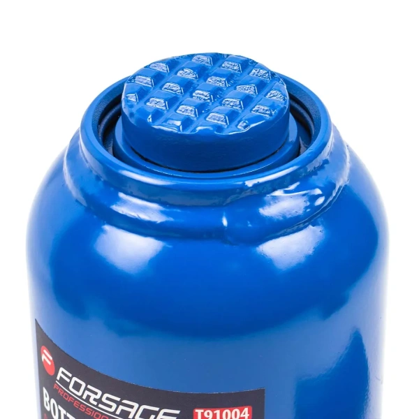 Домкрат гидравлический бутылочный, 10т (с предохранительным клапаном, минимальная высота: 190 мм, ход штока: 110 мм, ход винта: 60 мм, максимальная вы