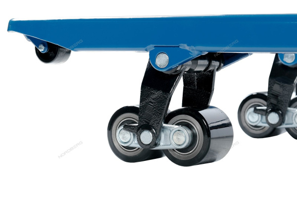 Тележка (Рохля) складская гидравлическая 2,5 т, усиленная, с резиновыми колесами NORDBERG N3901-25R