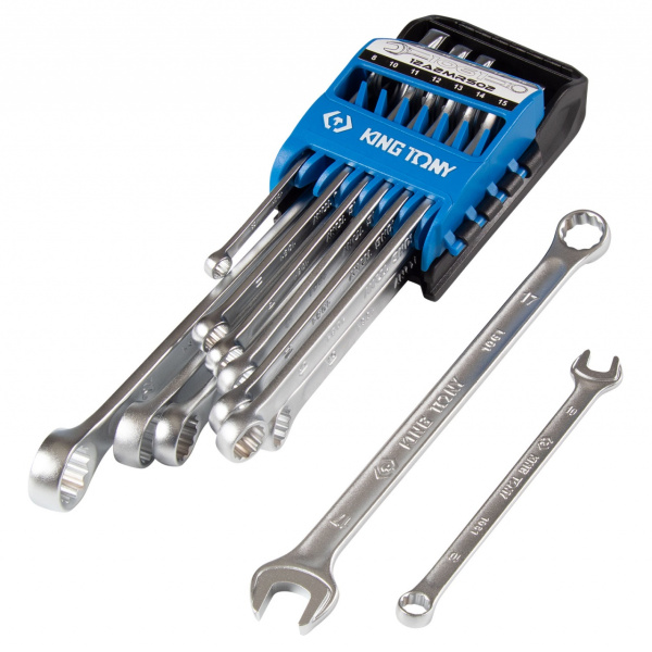 KING TONY Набор комбинированных ключей, 8-22 мм, 12 предметов