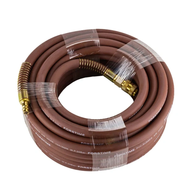 Шланг резиновый воздушный армированный с фитингами 10мм x 16мм x 15м