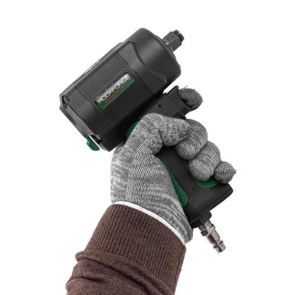 Пневмогайковерт ударный ''Compact''в облегченном корпусе с реверсом и регулировкой усилия 1/2''(1200Hм, 11000 об/мин,6.3bar,170 л/мин,1.2кг)