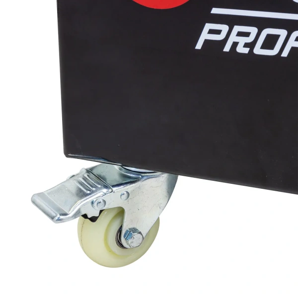 Стеллаж-стенд напольный передвижной металлический (размеры в собр.виде 1350х1000х400мм, 5 полок, max нагрузка 300кг)