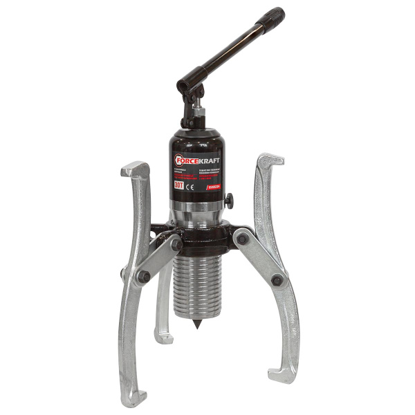 Съемник двух-трехлапый переставной гидравлический 30т(Ø захвата:150-400мм,мах. глубина захвата-220мм,ход штока-70мм)