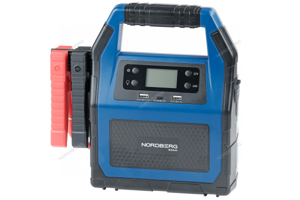 Устройство пусковое портативное 5/12/24V, емкость 45 Aч NORDBERG WSA45