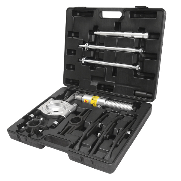 Съемник гидравлический JTC PM420 (4 т, длина 185/250, ширина 75/55-255/110, поршень 60 мм, масса 11 кг в кейсе)