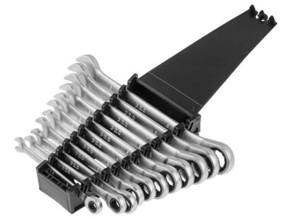 Набор ключей комбинир. 8-19мм 11шт трещоточных PRO STARTUL (PRO-7111)