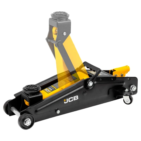 Домкрат подкатной гидравлический с резиновой накладкой 3т (h min 135мм, h max 400мм)