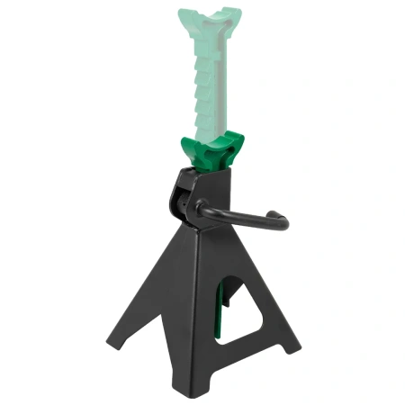 Домкрат подкатной гидравлический с комплектом стоек механических 2т+резиновая накладка(h min 130мм,h max 330мм)