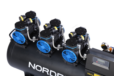 Компрессор безмасляный NORDBERG NCEO160/750 (380 В, ресивер 160 л, 750 л/мин)