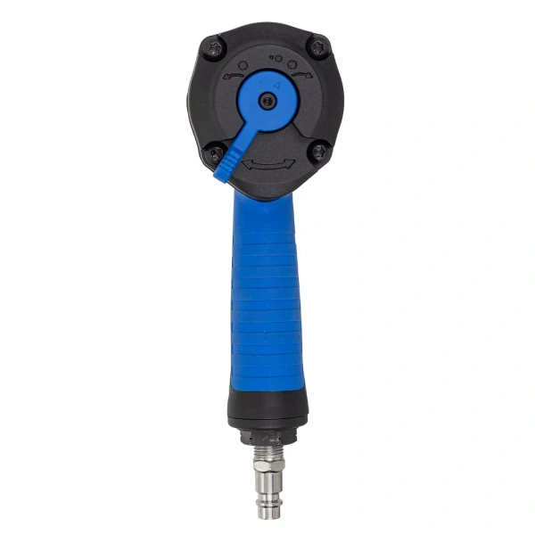 Пневмогайковерт ударный ''Compact''в облегченном корпусе с реверсом и регулировкой усилия 1/2''(1200Hм, 11000 об/мин,6.3bar,170 л/мин,1.2кг)