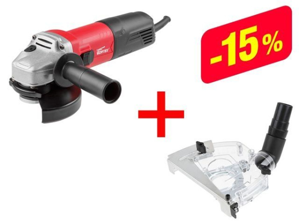 Одноручная углошлифмашина WORTEX AG 1210-1 в кор.+АКЦИЯ комплект DS12500018