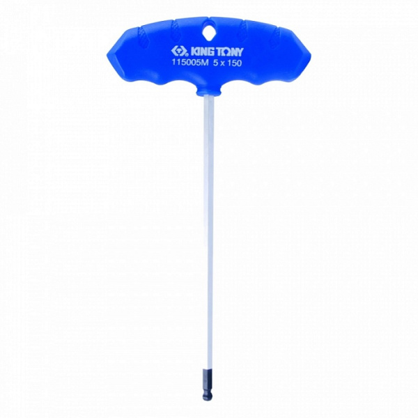 Шестигранник Т-образный KING TONY 115025MR, 2,5 мм, 90,0 х 137,0 мм, с шаровым окончанием