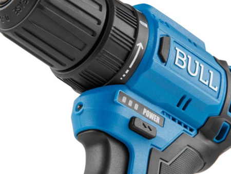 Аккум. дрель-шуруповерт BULL SR 1203 в чем. БЕСЩЕТ., 12 В, 37 Н*м, 2*2 А*ч акб, БЗП 10 мм