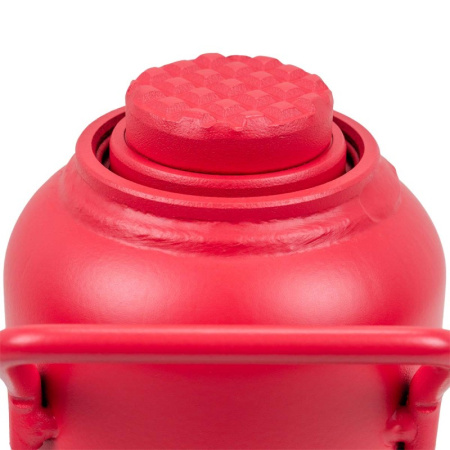 Домкрат гидравлический бутылочный, 20т (с предохранительным клапаном, минимальная высота: 245 мм, ход штока: 165 мм, ход винта: 60 мм, максимальная 470 мм - FK-T92007(DS)