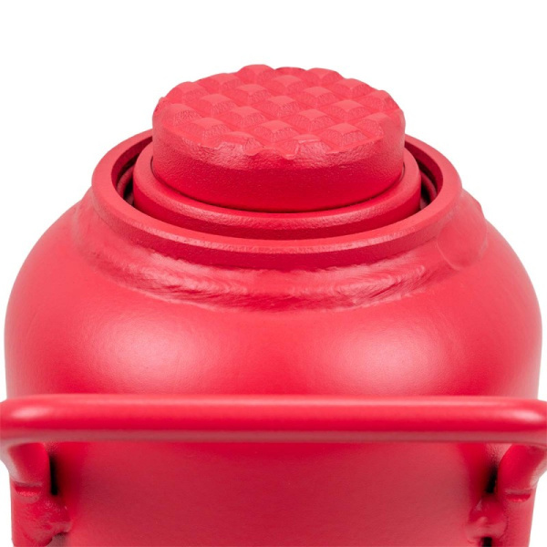 Домкрат гидравлический бутылочный, 20т (с предохранительным клапаном, минимальная высота: 245 мм, ход штока: 165 мм, ход винта: 60 мм, максимальная 470 мм - FK-T92007(DS)