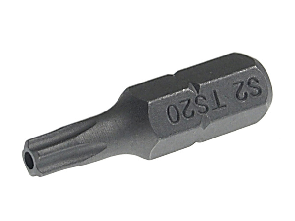 Бита TORX 5-ти гранная с отверстием JTC 1192520 (TS20Hх25 мм, 1/4")