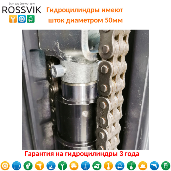 Автоподъемник двухстоечный ROSSVIK RproV2-5.5L (г/п 5,5 т, 380 В)