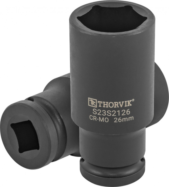 Головка торцевая ударная глубокая Thorvik S23S2126 (1/2"DR, 26 мм)