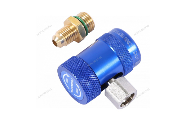 Муфта быстросъемная R1234yf NORDBERG NFA9L (низкое давление, синяя)