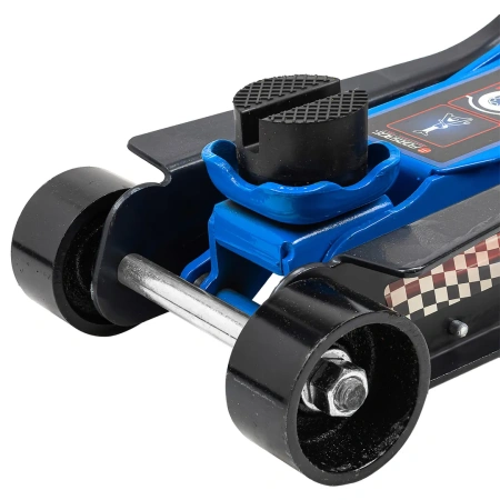 Домкрат подкатной гидравлический низкопрофильный с поворотной ручкой 3т