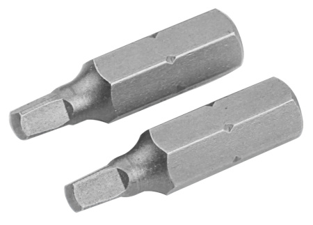Набор вставок (бит) торцевых 1/4" Square №1 25 мм 2 предмета TOLSEN TT20238