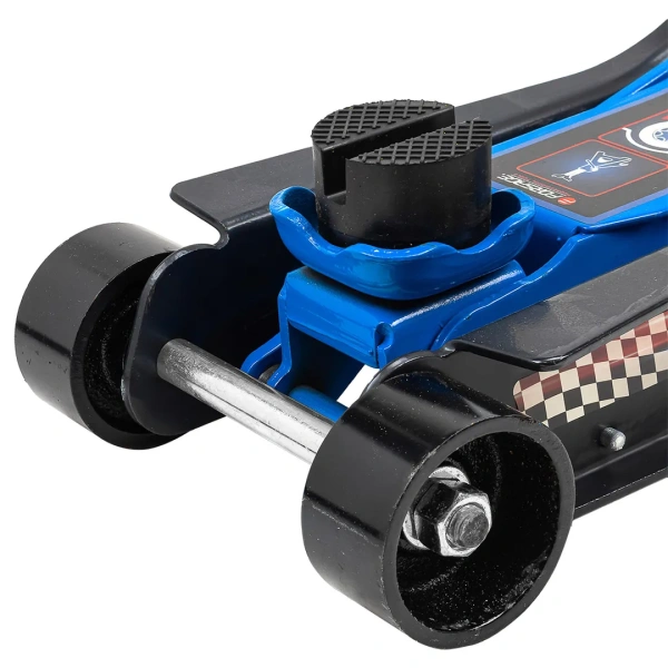 Домкрат подкатной гидравлический низкопрофильный с поворотной ручкой 3т