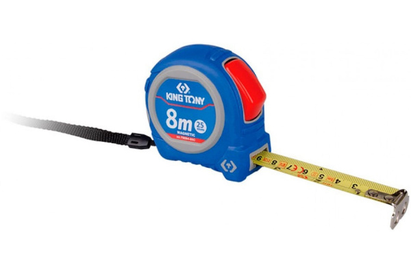 Рулетка измерительная KING TONY 79094-08M, 8 м, магнитный крюк