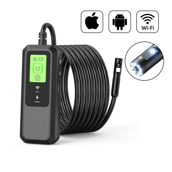 Видеоэндоскоп WIFI iCartool IC-V803-2 (2 камеры, 3,5 Мп, 2560x1440, 3 м, 7.9 мм зонд)