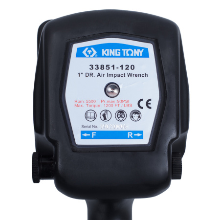 Гайковерт пневматический ударный KING TONY 33851-120, 1", 1626 Нм