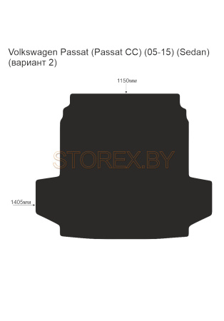 Volkswagen Passat (Passat CC) (05-15) (Sedan) Багажник (вариант 2) copy