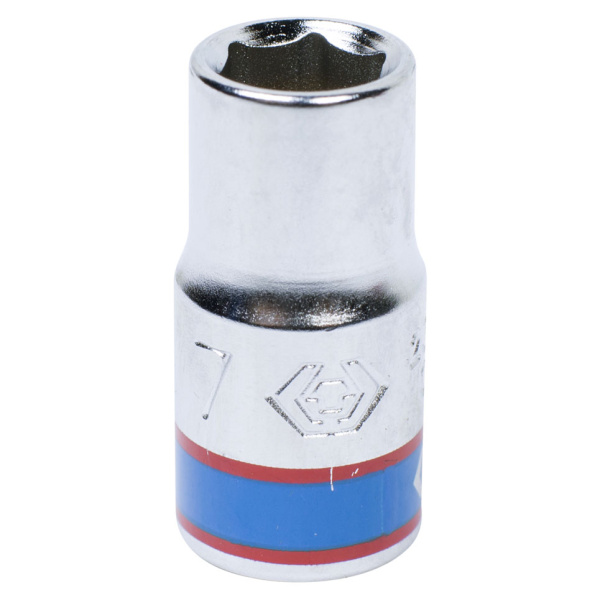 Головка торцевая стандартная шестигранная 1/4", 7 мм KING TONY 233507M