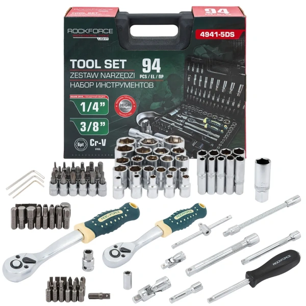 Набор инструментов 94пр. 1/4''3/8''6pt