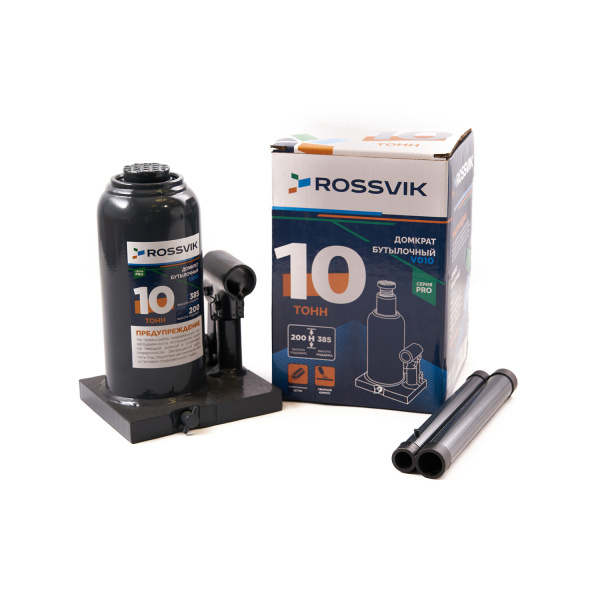 Домкрат бутылочный ROSSVIK PRO V010 (г/п 10,0 т)