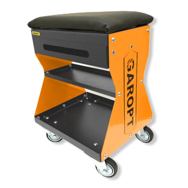 Стул / сиденье автослесаря GAROPT оранжевый