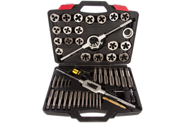 Набор метчиков и плашек SK-5 1/4"-1", кейс, 51 предмет МАСТАК 351-10051C