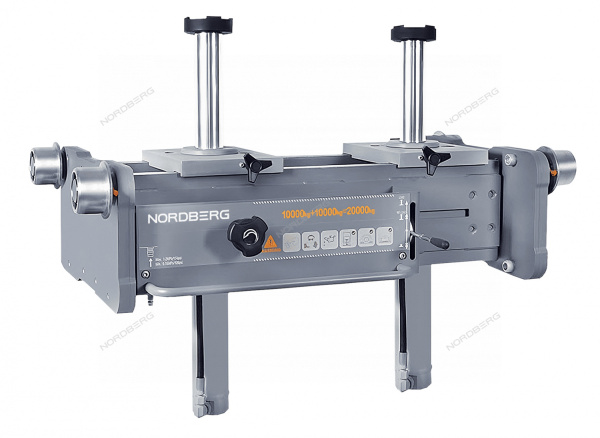 Домкрат пневмогидравлический ямный двухштоковый NORDBERG N502T (канавный подъемник, 20 т)