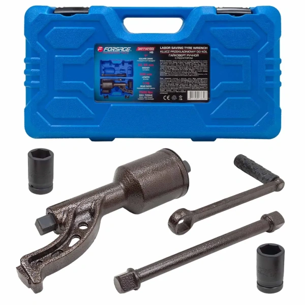 Гайковерт ручной с редуктором (Головки-32мм и 33мм, длина-330мм, передаточное число 1:78, 7500 Н/м)