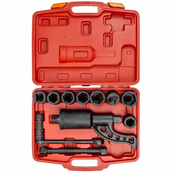 Набор инструмента: гайковерт ручной с редуктором в комплекте с головками