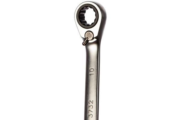 Ключ трещоточный комбинированный с флажковым переключением 10 мм KING TONY 373210M